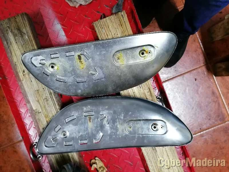 Tampas cromadas do depósito Yamaha A7