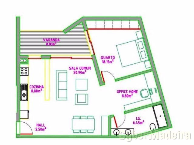 Apartamento T1 para Venda Portugal, Ilha da Madeira, Funchal, Imaculado Coração de Maria, Til,  