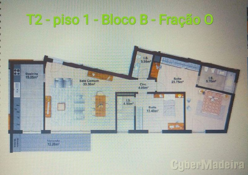 Apartamento T2 para Venda São Martinho, Barreiros