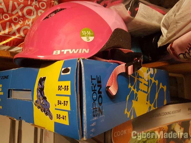 Vendo patins,capacete e todas as proteções