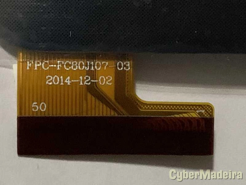 Vidro tatil Touchscreen FPC-FC80J107-03 Outras