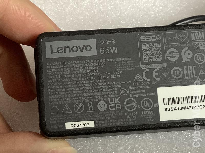 Carregador original Lenovo ADLX65NCC3A 20,0V , 3,25A