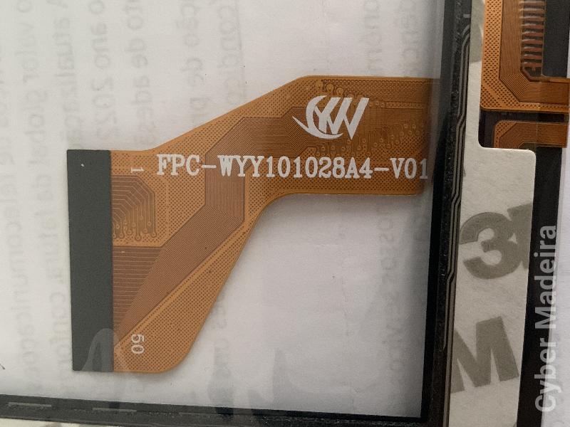 Vidro tatil / touch screen FPC-WYY101028A4-V01 Outras
