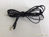 Cabo telefónico RJ11 M/M 2M Preto