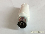 Ficha coaxial tv femea para cabo