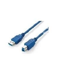 Cabo de Dados EQUIP (USB A - USB B - 3 m - Azul)