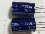 Condensador eletrolitico 2200uF 35V 85C