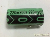 Condensador eletrolitico 220uF 200V 105C