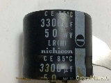 Condensador eletrolitico 3300uF 50V 85C SNAP 30x26MM
