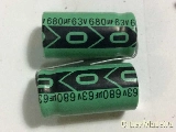Condensador eletrolitico 680uF 63V 105C