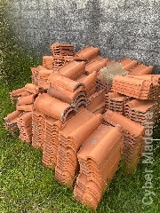 Telha lusa cor Terracota - Unidades NOVAS e USADAS