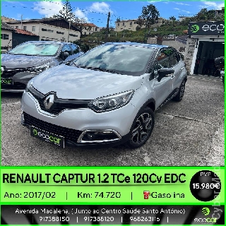 RENAULT CAPTUR 1.2 TCe 120 cv EDC - CAIXA AUTOMÁTICA Gasolina