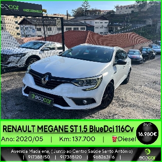 RENAULT MEGANE ST 1.5 BlueDCI 115 cv Gasóleo 
