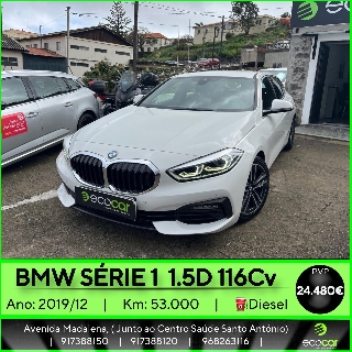 BMW Serie 1 1.5 D 116 cv Gasóleo 