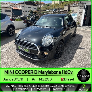 MINI Cooper 1.5 D 116 cv Marylebone Cooper 1.5 D 116 cv Marylebone Gasóleo 