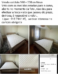 Colchão casal novo 160x200 cms 