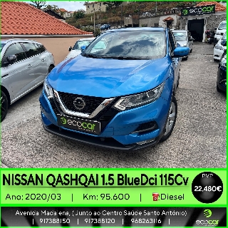 NISSAN QASHQAI 1.5 BlueDCI 115 cv Gasóleo 