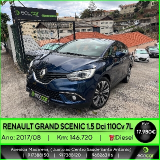 RENAULT SCENIC 1.5 DCI 110 cv - 7 LUGARES Gasóleo