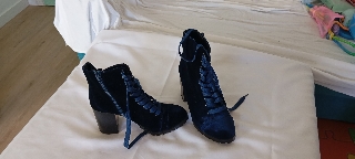 Botins novos azuis escuros tamanho 40 40 