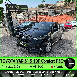 TOYOTA YARIS 1.5 HDF Comfort 115 cv Híbrido