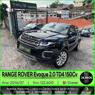 LAND-ROVER EVOQUE 2.0 TD4 150 cv Gasóleo