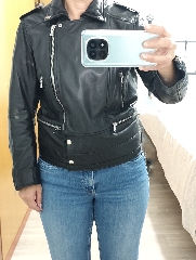 Blusão Biker preto