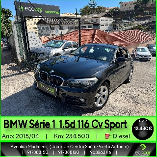 BMW Serie 1 1.5 d 116 cv - Sport Gasóleo