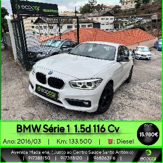 BMW Serie 1 1.5 D 116 cv Gasóleo