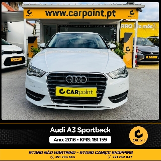 AUDI A3 Sportback 1.6cc TDi 110cv Gasóleo