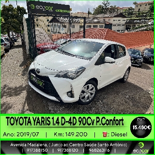 TOYOTA YARIS 1.4 D-4D 90 cv Gasóleo