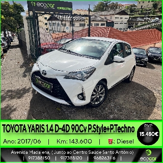 TOYOTA YARIS 1.4 D-4D 90 cv Gasóleo