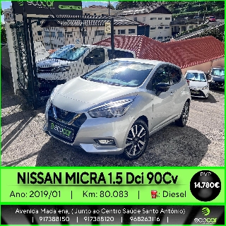 NISSAN MICRA 1.5 DCI 90 cv Gasóleo