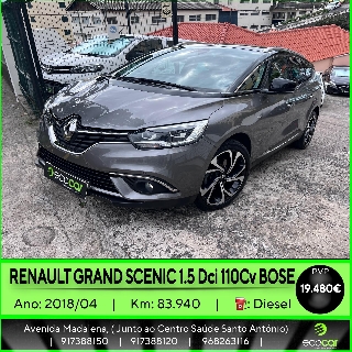 RENAULT SCENIC 1.5 DCI 110 cv Bose Gasóleo