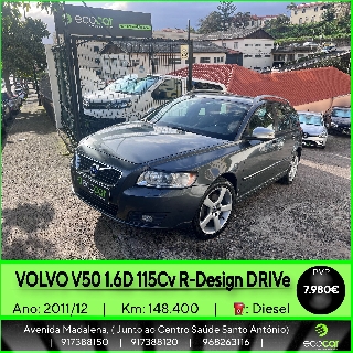 VOLVO V50 1.6 D 115 cv R-Design DRIVe Gasolina