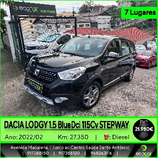 DACIA LODGY 1.5 BlueDCI 115 cv Stepway - 7 Lugares Gasóleo