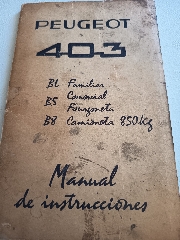 Manual do Peugeot 403
