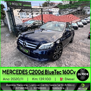 MERCEDES C 200d BlueTec 160 cv Gasóleo