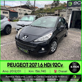 PEUGEOT 207 1.6 HDI 92 cv Gasóleo
