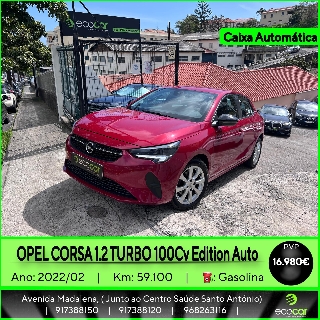 OPEL CORSA 1.2 Turbo 100 cv Edition Auto Gasolina