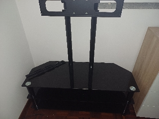 Mesa vidro suporte tv
