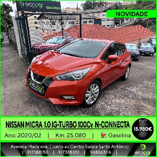 NISSAN MICRA 1.0 IG-Turbo 100 cv N-Connecta Gasolina