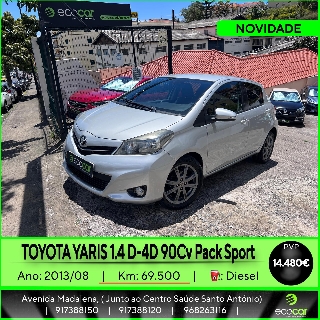 TOYOTA YARIS 1.4 D-4D 90 cv Pack Sport Gasóleo