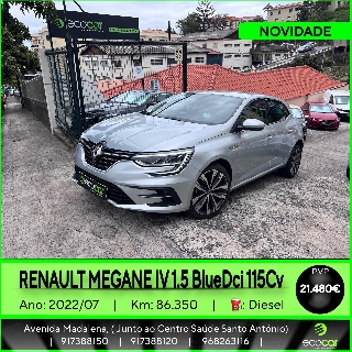 RENAULT MEGANE 1.5 BlueDCI 115 cv Gasóleo