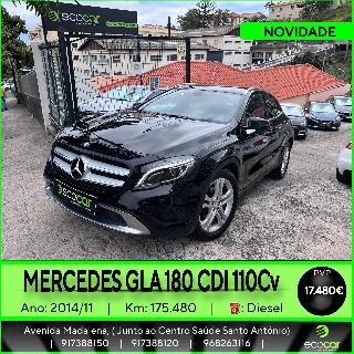 MERCEDES GLA 180 CDI 110 cv Gasóleo