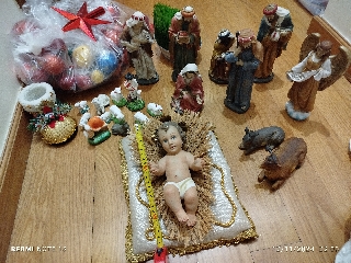 Lote Presépio de Natal Grande e Enfeites de Natal