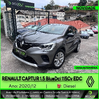RENAULT CAPTUR 1.5 BlueDCI 115 cv - CAIXA AUTOMÁTICA Gasóleo
