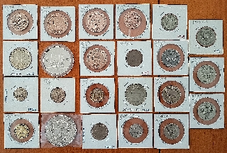 Lote de moedas antigas