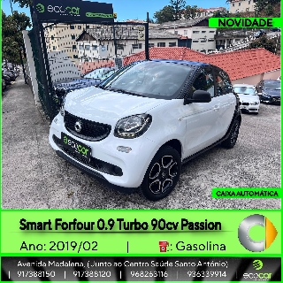 SMART FORFOUR 0.9 Turbo 90 cv Passion - CAIXA AUTOMÁTICA Gasóleo