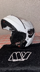Unik Vendo capacete branco (MY) novo nunca usado (MY) XL
