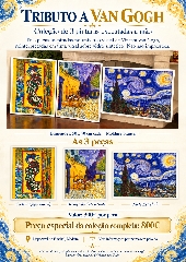 A Cortesã Terraço Café Noite Estrelada- TRIBUTO A VAN GOGH 3 Quadros